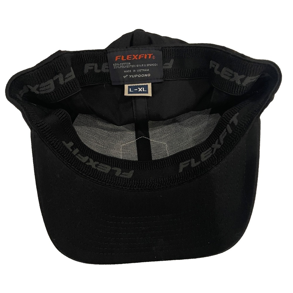 Travis Mathew FlexFit Hat L-XL Black Hex Logo California Design Golf 2007 - Picture 4 of 4